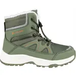 ALPINE PRO CANMORO Detská zimná obuv, zelená, veľkosť