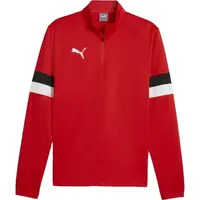 Puma TEAMRISE 1/4 ZIP TOP Pánska mikina na zips, červená, veľkosť