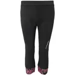 Klimatex KAUMI Dámske 3/4 cyklistické šortky, čierna, veľkosť