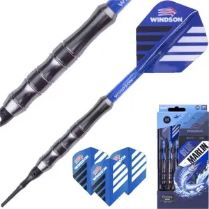 Windson BLUE MARLIN 14 G Set šípok s mosadznými barelmi a plastovými hrotmi, tmavo modrá, veľkosť