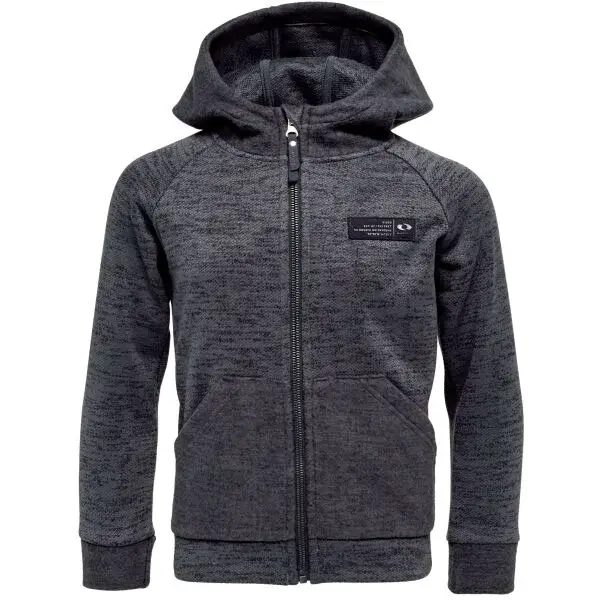 LOAP GOLEM Chlapčenská outdoorová mikina, tmavo sivá, veľkosť 122-128