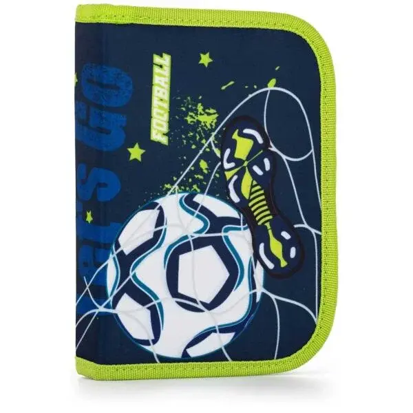 Oxybag FUTBAL Školský jednoposchodový peračník, tmavo modrá, veľkosť