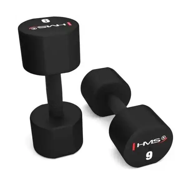 HMS HPT09 Jednoručné činky, čierna, veľkosť 9 KG