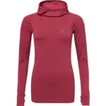 Klimatex HERRON SEAMLESS Dámsky bezšvový pulóver s kapucňou, vínová, veľkosť