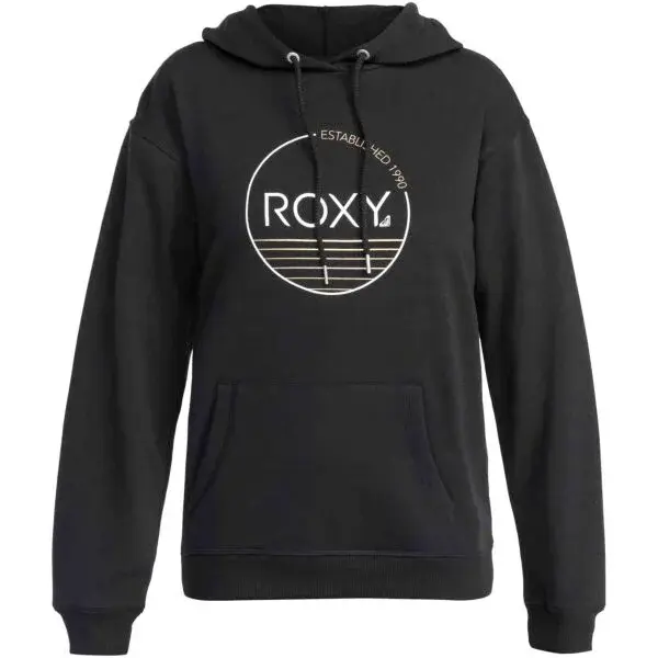 Roxy SURF STOKED HOODIE TERRY Dámska mikina, čierna, veľkosť