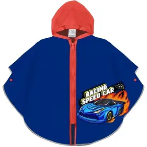 PERLETTI RAINCOAT Detský pršiplášť, modrá, veľkosť