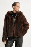 Bunda Blugirl Blumarine hnědá barva, přechodná, RF5240.E1094