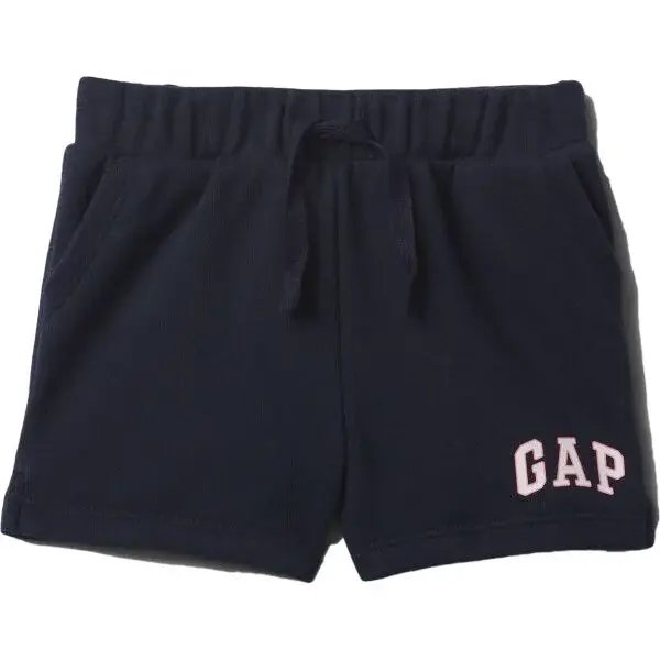 GAP V-FRCH LOGO Dievčenské kraťasy, tmavo modrá, veľkosť 5Y