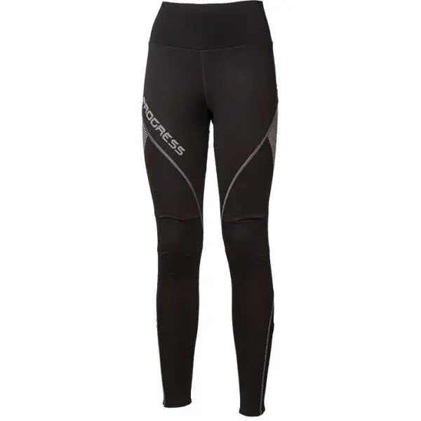 PROGRESS SNOWCAT Dámske zimné elastické nohavice, čierna, veľkosť