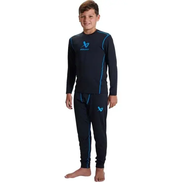 Bauer BASICS YTH Detské  funkčné tričko, čierna, veľkosť