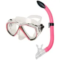 Bare DUO COMPACT SET JR Detský potápačský set, ružová, veľkosť