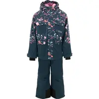 ALPINE PRO SCEDO Detský lyžiarsky set, tmavo modrá, veľkosť 152-158