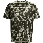Under Armour TECH ABC CAMO Pánske tričko s krátkym rukávom, khaki, veľkosť L