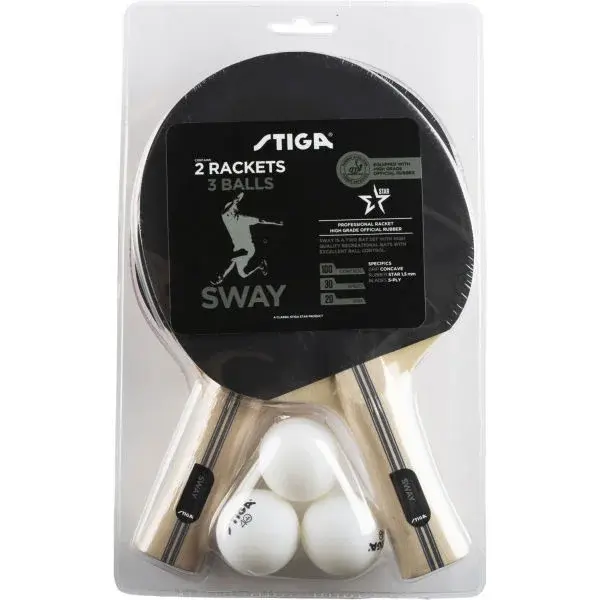 Stiga SWAY SET Set na stolný tenis, čierna, veľkosť