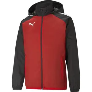 Puma TEAMLIGA ALL WEATHER JACKET Pánska bunda, červená, veľkosť XXL