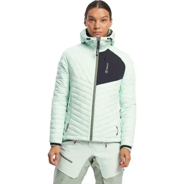 TENSON TOURING PUFFER Dámska skialpová bunda, svetlo zelená, veľkosť