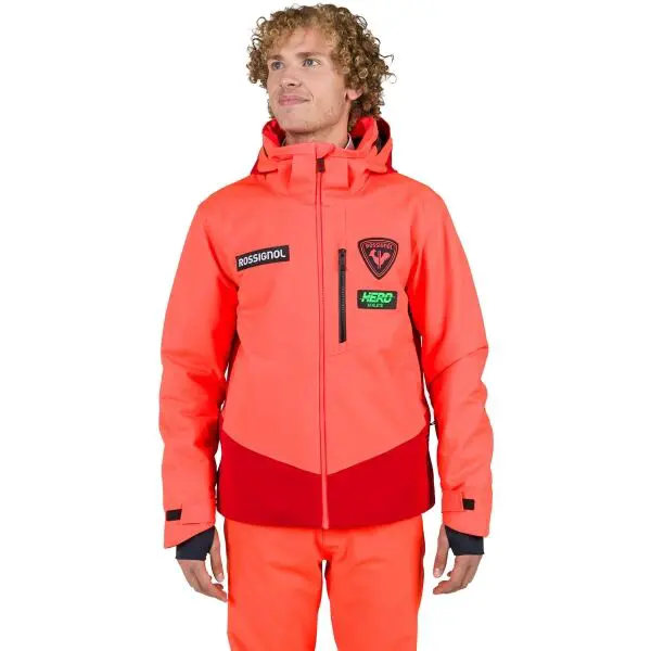 Rossignol HERO BLACKSIDE Pánska lyžiarska bunda, červená, veľkosť XXL