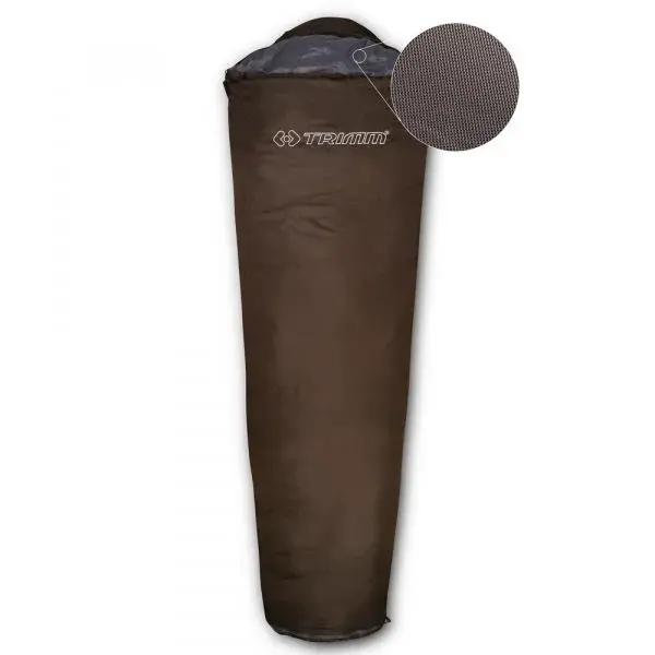 TRIMM FESTA Spací vak, hnedá, veľkosť 215 cm - pravý zips