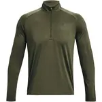 Under Armour TECH 2.0 1/2 ZIP Pánske tričko, khaki, veľkosť