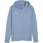 Puma TEAMFINAL CASUALS HOODED JACKET Pánska športová mikina, svetlomodrá, veľkosť XXXL