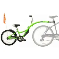 WEERIDE CO-PILOT Detský prípojný bicykel, zelená, veľkosť