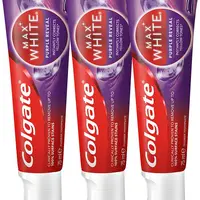 Colgate Zubní pasta Max White Purple Trio 3 x 75 ml