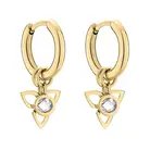 Tamaris Hravé kruhové pozlacené náušnice 2v1 TJ-0017-E-15