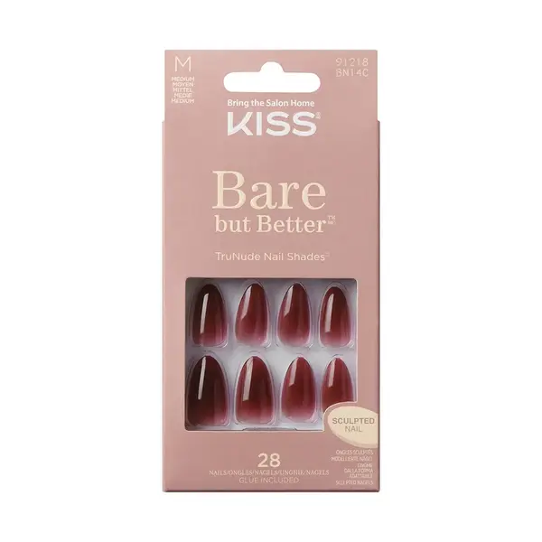 KISS Gelové nehty Bare-But-Better (Nails) 28 ks