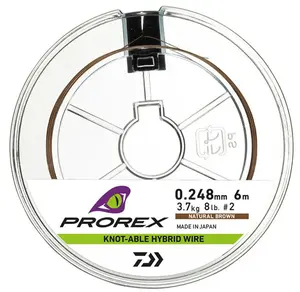 Daiwa lanko prorex hybrid knotable wire brown 6 m - 0,248 mm 3,7 kg