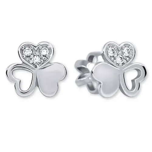 Soliter Něžné náušnice z bílého zlata s krystaly 239 001 00938 07