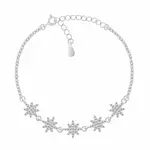 Brilio Silver Hravý stříbrný náramek Hvězdičky se zirkony BRC156W
