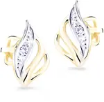 Cutie Diamonds Luxusní bicolor náušnice ze zlata s brilianty DZ8024-R-30-00-X-R1