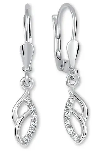 Soliter Půvabné stříbrné náušnice s krystaly 436 001 00572 04