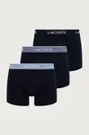Lacoste  přiléhavé boxerky pánské bavlněné s elastanem 3-pack