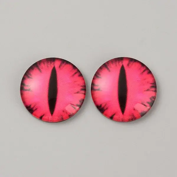 Luminous Self Adhesive Glass Eyes Cabochons