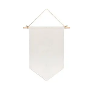 Linen Sublimation Blank Flag Wall Hanging Ornaments