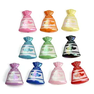 UV Plating Embossed Opaque Acrylic Beads