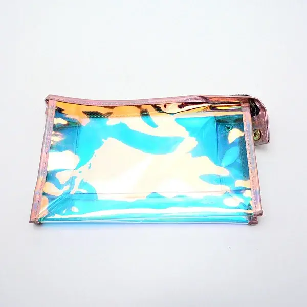 Portable Plastic Laser Transparent Cosmetic Storage Bags