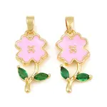 Brass with Enamel Pendants