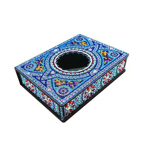 DIY Diamond Painting Storage Box with Mirror