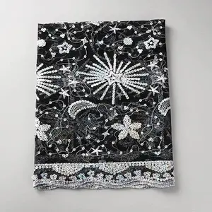Moon Star Detachable Polyester Sequin Shawl