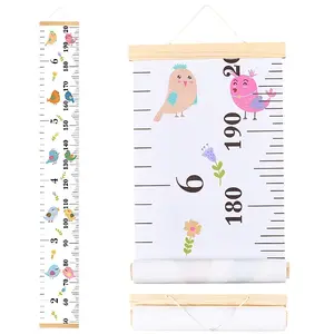 Wood with Cloth Children's Height Wall Decorations