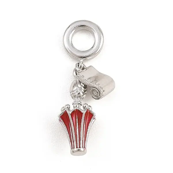 Brass Enamel European Dangle Charms