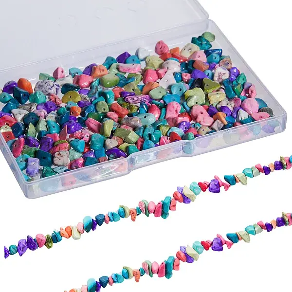 2 Strands Synthetic Turquoise Beads Strands