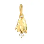 304 Stainless Steel Micro Pave Cubic Zirconia Charms