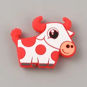 Cow Silicone Beads