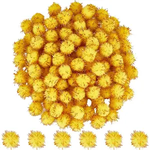 120Pcs Handmade DIY Doll Craft Pom Pom Yarn Pom Pom Balls