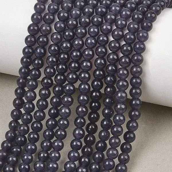Natural Dyed White Jade Beads Strands
