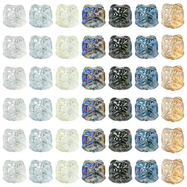 35Pcs 7 Styles Electroplate Glass Beads Sets