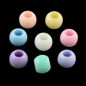 Opaque Acrylic European Beads